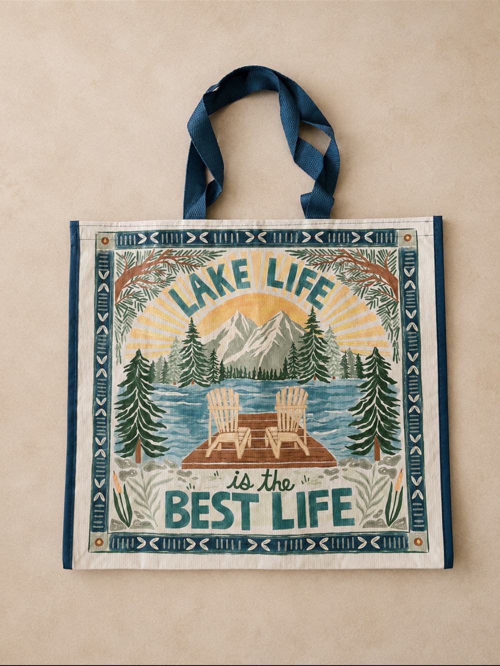 Lake Life reusable tote bag